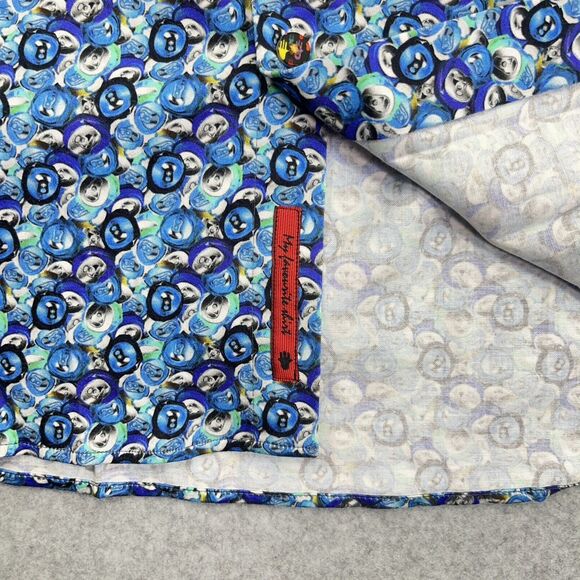 NWT Visconti Black Mens Medium M Button Down Shirt All Over Print Soda Can RARE - Picture 8 of 11